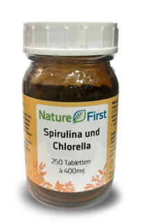 NATURE FIRST Spirulina & Chlorella Tabletten 250 Stk. à 400 mg
