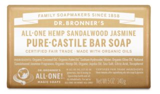 BRONNERS SANDALWOOD Jasmin Bar Soap 140 g