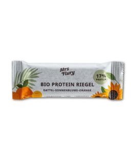 MRS FLURY Bio Riegel Dattel-Sonnenblume-Orange 17% Protein 35g