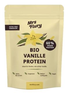 MrsFlury Bio VanilleProtPulv vegan 60% Protein 1KG