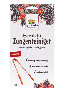 Govinda Zungenreiniger aus Kupfer 1Stk